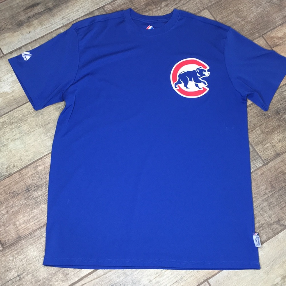 Men's Chicago Cubs, Size XL --(Majestic Brand) Blue 👕 T-Shirt